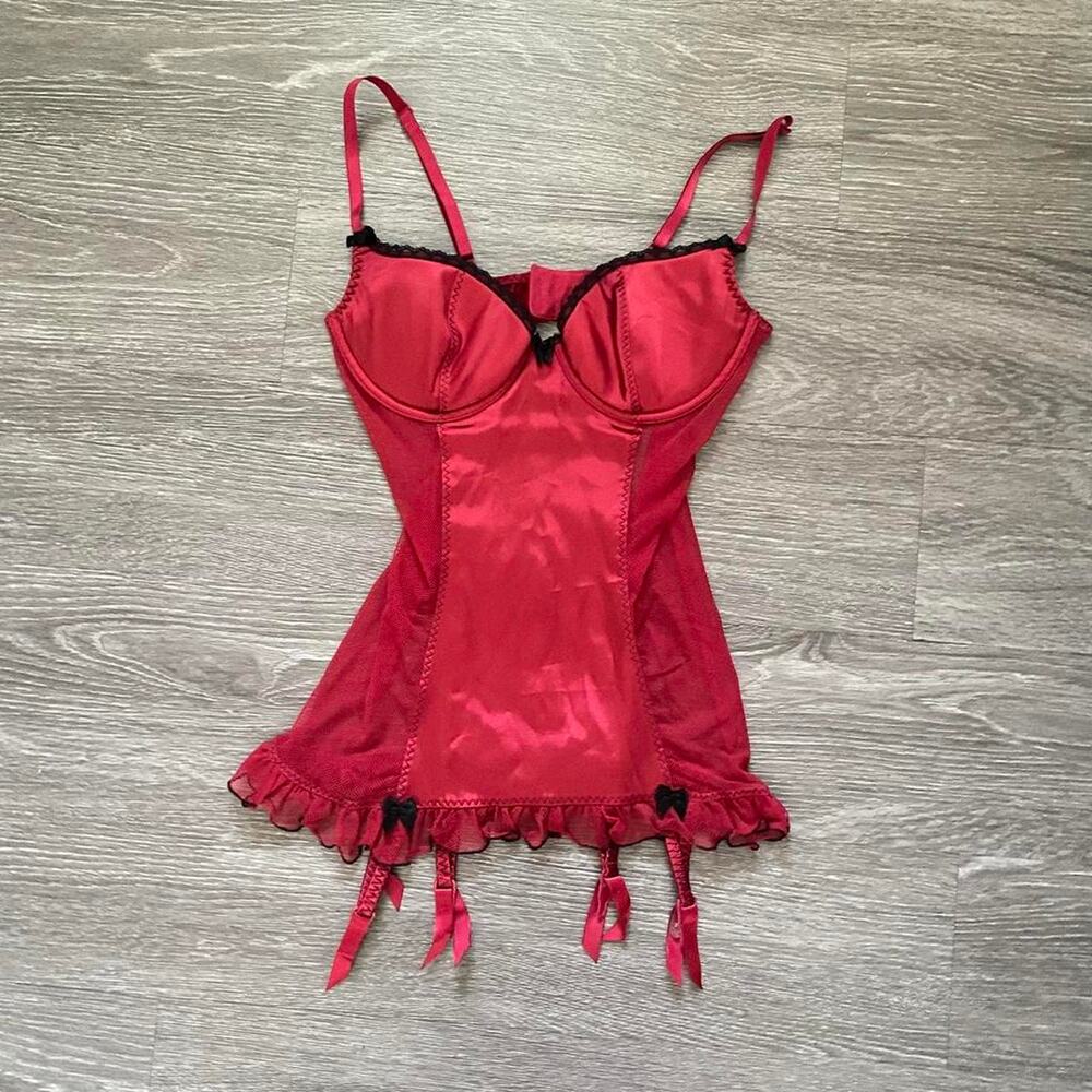 Vintage y2k seduction red corset